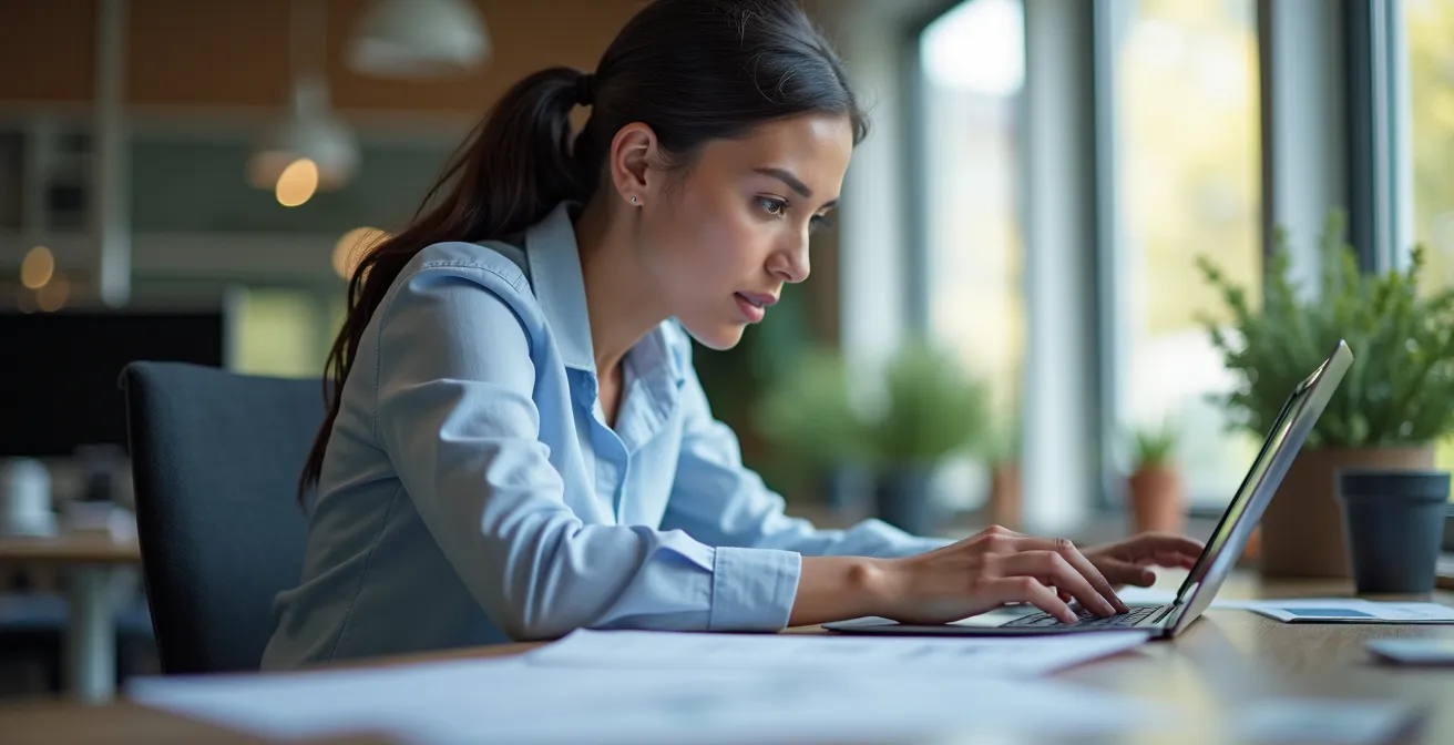 Portret van logistiek planner aan het werk in modern controlecentrum